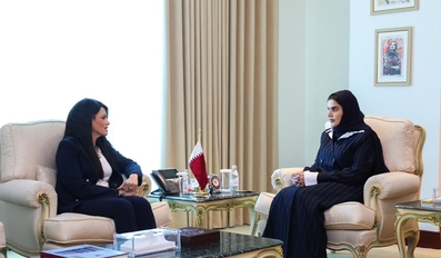 Minister of State for Int'l Cooperation Meets UN Under-Secretary-General, ESCWA Executive Secretary